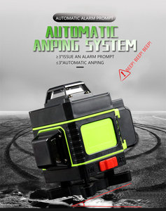 Herramienta de construcción nueva 4D 16 líneas autonivelante verde giratorio 360 equipo de medición de distancia espejo fijo láser Nivel de aspersión - Product Image 6