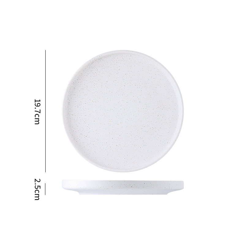 piatto bianco da 8 pollici