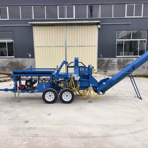 Bộ xử lý gỗ củi xử lý log <span class=keywords><strong>Splitter</strong></span> củi Máy chế biến 30 tấn với chian ăn bảng - Product Image 3