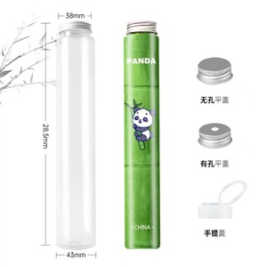 400ml PET Cute Custom Slim Bamboo Shape Plastic <strong>Juice</strong> Bottle for Beverage Milk <strong>Juice</strong> with Aluminum Cap - Product Image 3