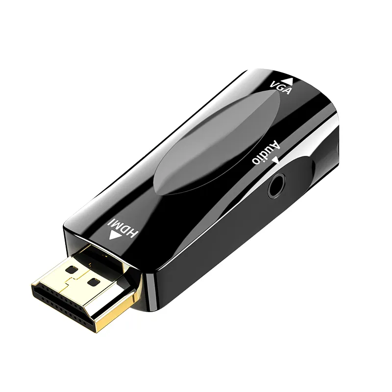 FARSINCE-Convertidor de audio HDMI a vga, adaptador negro y blanco, superventas