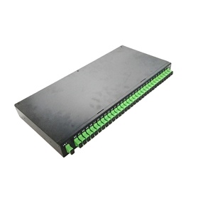 FTTH 1u 12 24 36 48端口Sc APC UPC尾纤适配器光纤机架安装接线盒ODF接线板19英寸滑动托盘面板 - Product Image 3