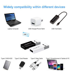 Wholesale Type C Female <strong>to</strong> Type a USB3.0 Male Converter Connector OTG Data Fast Charging <strong>USB</strong> C Adapter - Product Image 5
