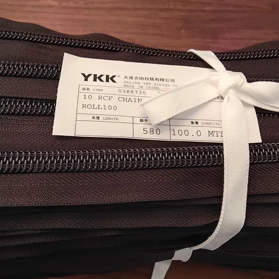 ykkk 10RC nylon chain zipper & zipper chain for bags