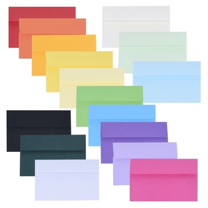 Benutzer definierte DL 22*11cm verschiedene Farben Umschlag recycelte Umschläge mit quadratischer Klappe - Product Image 1