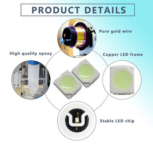 ป้องกันไฟฟ้าสถิต PC สีฟ้า SMD LED 3528 SMT นำสารเรืองแสง480nm LED สีน้ำเงินประเภทไดโอด ZENER - Product Image 6