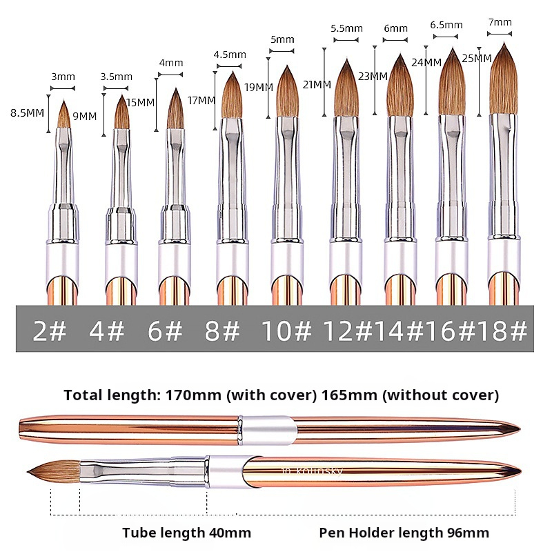 Champagne gold pen holder