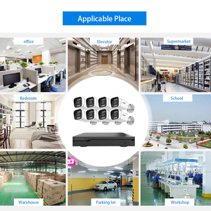 JideTech 5MP sistema di telecamere di sicurezza Video telecamere Bullet impermeabili sistema di telecamere di sorveglianza CCTV per interni ed esterni Audio a 2 vie - Product Image 2