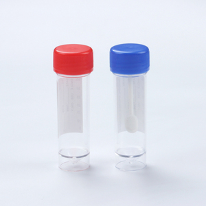 Plastik sızdırmaz dışkı toplama tüpü E.O. steril 30ml dışkı konteyneri kaşıkla - Product Image 4