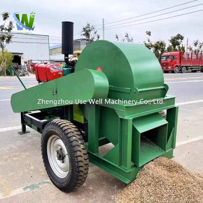 Best Quality Electric Diesel Engine Hammer Mill Sawdust Waste Wood Chipper Shaving Shredder Crusher Making Machine For Sale