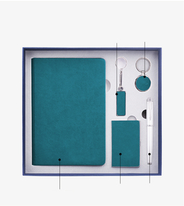 定制标志促销营销Usb哑光黑色不倒翁笔记本和钢笔礼品套装 - Product Image 3