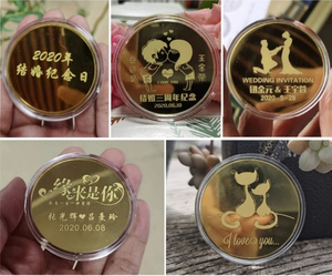 Nhà sản xuất tiền xu kim loại mạ vàng bạc đồng thau đồng cupronickel tùy chỉnh để khắc - Product Image 2