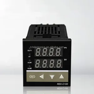 REX-C100组数字PID温度控制器恒温器与固态继电器40A SSR + K热电偶探头REX-C100一起使用 - Product Image 1