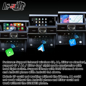 10.25英寸安卓Carplay安卓自动屏幕显示器雷克萨斯IS IS200t IS300 IS350 2014 2020，带Lsailt的全球定位系统导航