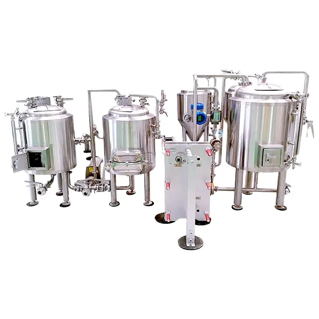 100L 1HL 1BBL chiavi in mano attrezzature per birrerie commerciali Complete produttore di sistemi di produzione di birra artigianale piccola macchina per birra alla spina