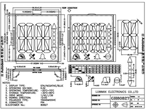 Dimensioni personalizzate in fabbrica 3 5 6 8 cifre 7 14 segmenti monocromatici TN HTN FSTN COG display LCD - Product Image 6