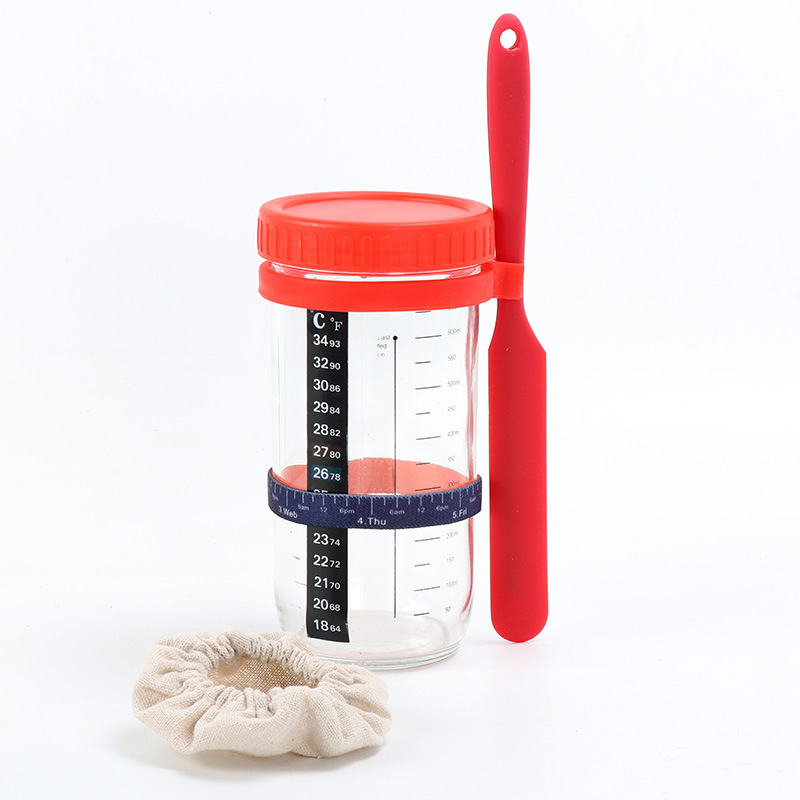Transparent-730ml glass jar set 2