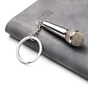 High Quality 2024 <strong>New</strong> Metal <strong>Keychain</strong> Creative Music Gifts Key Chain Key Ring Microphone <strong>Keychain</strong> Fashion Key Chain Creative - Product Image 4