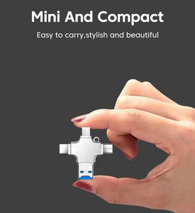4 In 1 mikro bellek TF kart okuyucu telefon PC kamera tipi C IOS için Usb C Android okuyucu taşınabilir okuyucu - Product Image 3