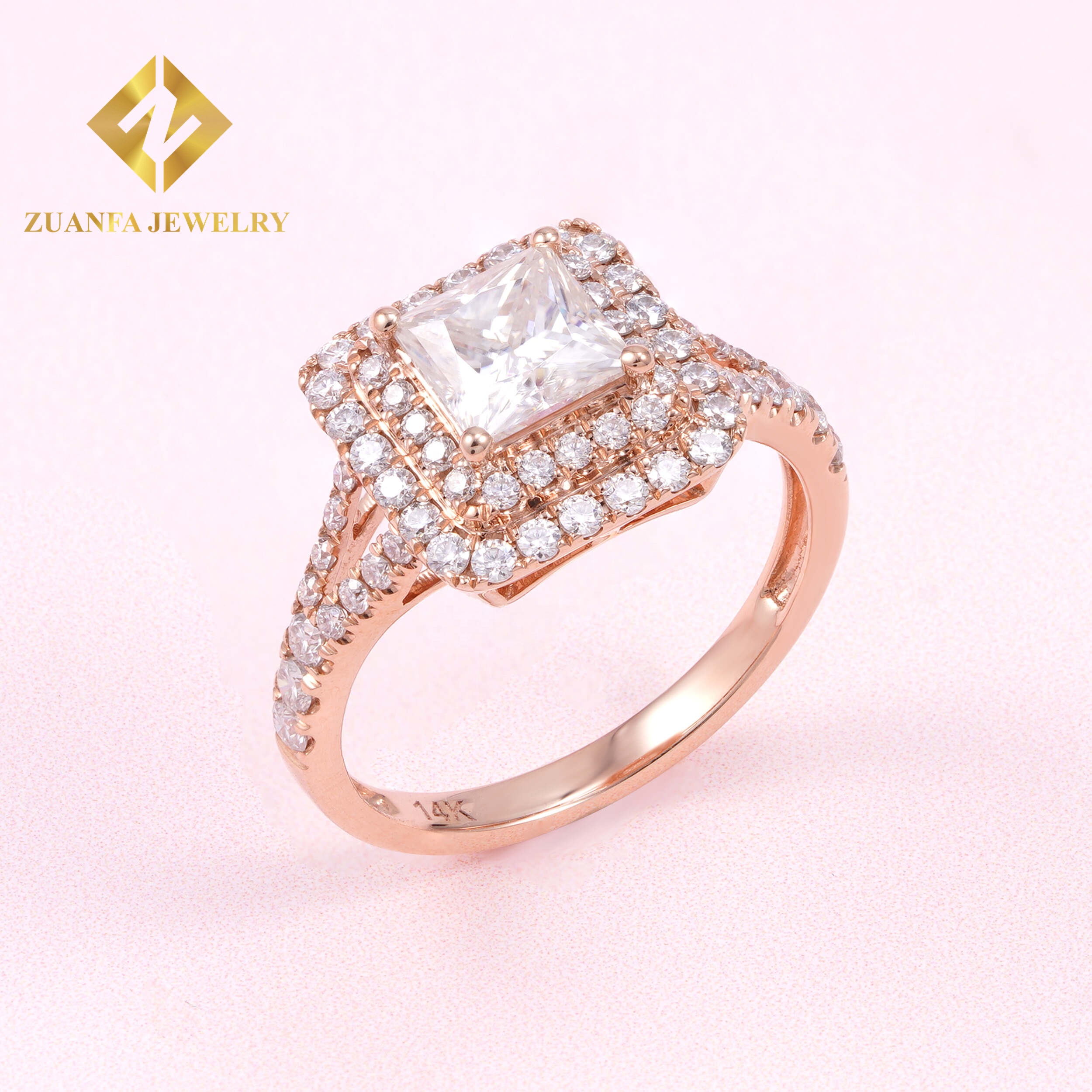 14k gold +lab grown diaomnd