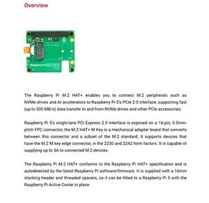 <strong>Raspberry</strong> <strong>Pi</strong> AI Kit M.2 HAT+ PCIE expansion board Artificial intelligence <strong>module</strong> - Product Image 4
