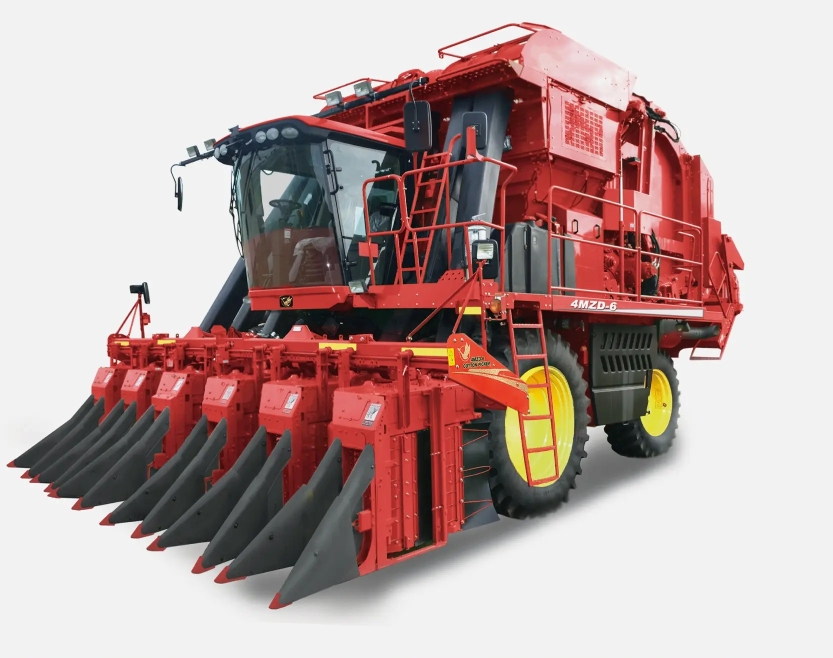 Máquina agrícola cosechadora de combinación, recolector de algodón de alta velocidad, 6 filas, precio