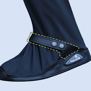 Unisex hafif PVC yağmur botu kaymaz kauçuk taban özelleştirilebilir yumuşak nefes su geçirmez ayakkabı kapağı - Product Image 6