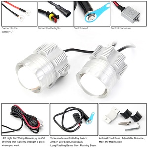 オートバイ用LEDドライビングライト、ハイロービーム機能フォグライトバイク用ヘッドライトPolarisYAMAHA Can Am ATV UTV、 - Product Image 6