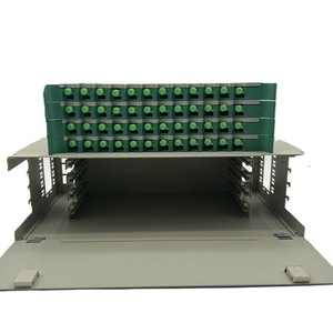 48芯ODF光纤配线架1U 19英寸滑动式机架安装光纤24端口配线架SC/APC - Product Image 1