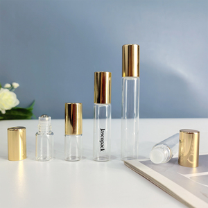 エッセンシャルオイル用スキンケア用小型2ml 3ml 5ml 8ml 10ml透明ガラスアター香水ロールボトル - Product Image 1