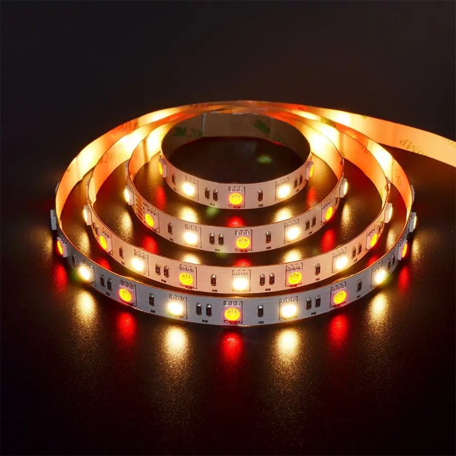 60LED variopinti 5050 RGBW LED striscia IP20 24V 10mmPCB