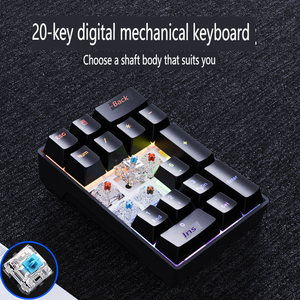 Teclado mecánico digital F20 portátil con cable de 20 teclas portátil externo mini uso de oficina financiera. - Product Image 6