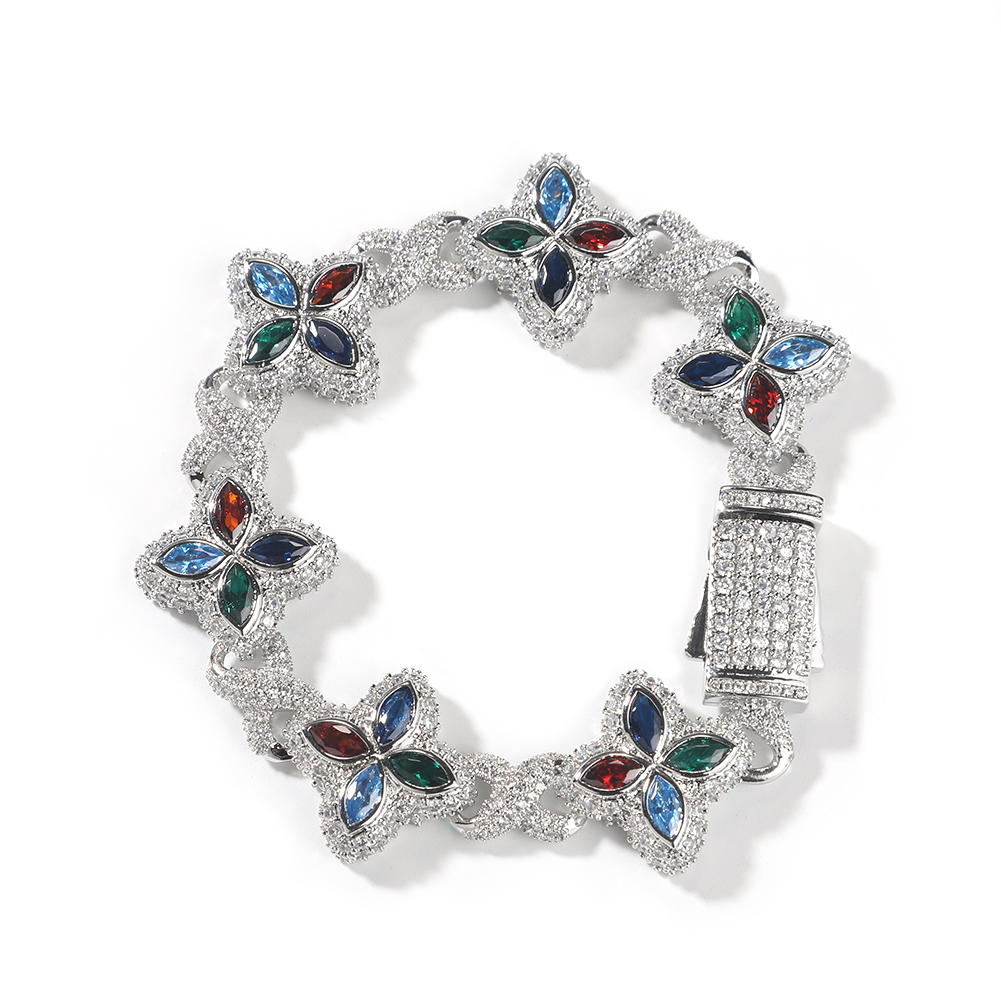 Silver with multi color
