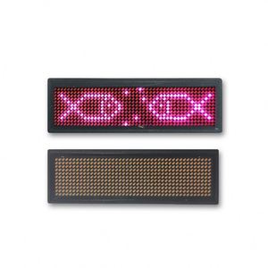 Elettronica a scorrimento LED nome Badge Digital Running Text Led Screen Badge USB ricaricabile LED nome Tag con Pin e magnete - Product Image 1
