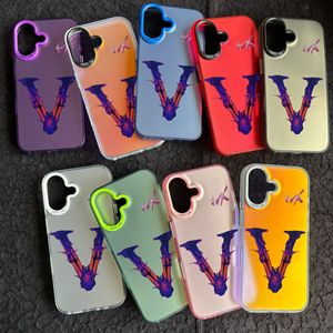 时尚手机配件IMD设计师手机外壳适用于iPhone 12 13 14 15 16 Pro Max Coque Vrunk软盖