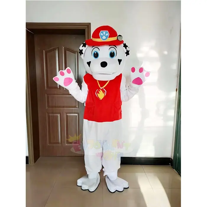 Fantasia de mascote de patrulha de cachorro de pelúcia com pata de personagem, pano de mascote em estoque para festa de aniversário, cosplay infantil feito à mão desenhos animados