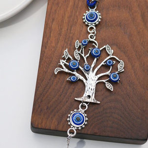 Şeytan göz süsleme Metal ağacı hayat tasarım soyut el sanatları aksesuarları asılı süslemeleri halat Art Deco - Product Image 4