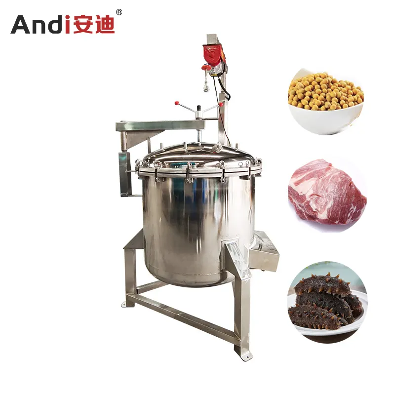 Industrial High Temperature Pressure Cooker Pressure Cooker 100 Liter Food Cooking Machine