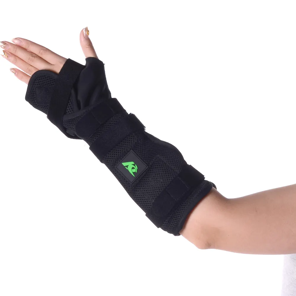 조정가능한 의학 정형외과 손 손목 지원 금속 지원 패널을 가진 의학 손목 부목 엄지 지원 손목 버팀대
