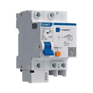 CHINT-disyuntor RCBO de corriente Residual, NXBLE-63, 1P, <span class=keywords><strong>2P</strong></span>, 3P, 6A A 63 A - Product Image 1