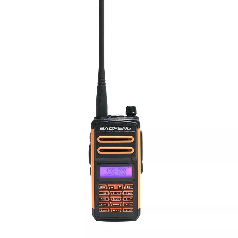 BAOFENG X3-Plus 2800mah 8W tri-band radyo Walkie Talkie 20 KM su geçirmez UHF/VHF telsiz 220MHz radyo verici siyah