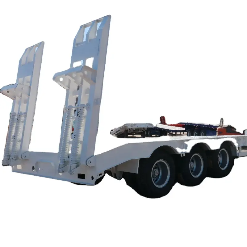 Giá tốt nóng bán 3 trục 40 ft bán xe tải Trailer phẳng container tàu sân bay với đầu giường 40 feet xe tải rơ moóc để bán