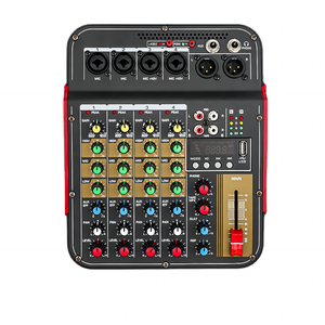 Mini mezclador digital analógico profesional M600, 4 vías, reverberación, ordenador portátil para el hogar, sistema DSP para DJ