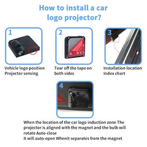 Factory Custom Logo Wireless <strong>12V</strong> <strong>5W</strong> HD <strong>Led</strong> Projector <strong>Light</strong> New Condition Running <strong>Light</strong> for Car Door Welcome Door <strong>Light</strong> - Product Image 6