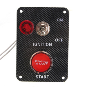 Pannello interruttore accensione auto da corsa pulsante avviamento avviamento motore LED attiva/disattiva - Product Image 3