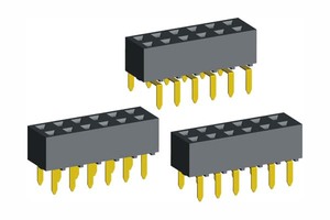 <span class=keywords><strong>2.54mm</strong></span>ピッチ5.0mm高さボトムエントリーメスヘッダー3ピンコネクタ - Product Image 2