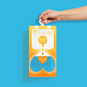 500ml treo ẩm hấp thụ Máy hút ẩm Túi kiểm soát độ ẩm gói cho tủ quần áo - Product Image 5