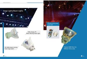 USHIO NSL400 NSL400L hareketli ışın ışık projektör orijinal sahne ışın Beleuchtung beyaz halojen ampuller ile hareketli kafa lambaları - Product Image 6