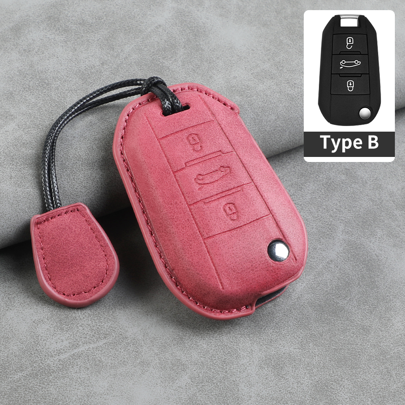 Type B Volcano Red + Cordon en cuir