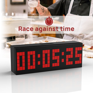 Grande Pixel grande numero digitale multifunzionale LED Snooze scrivania da parete Timer conto alla rovescia con visualizzazione data di temperatura - Product Image 3